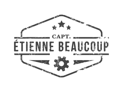 Logoontwerp - Captain Etienne Beaucoup - Upcycling designer